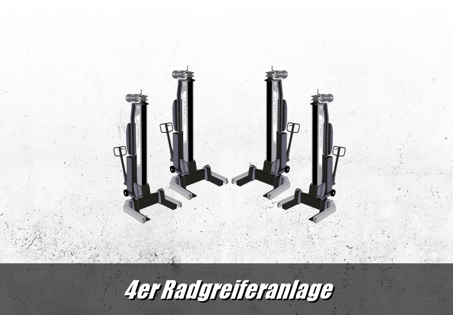 4 Säulen Radgreifer Anlage